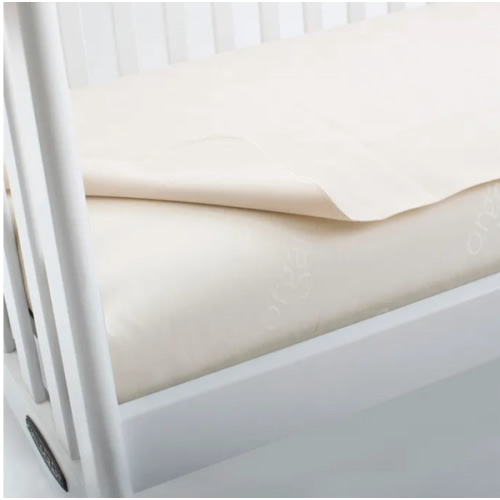 Waterproof Organic Crib Mattress Pad | Flat Sheet