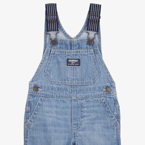 Baby Denim Shortalls - Blue - OshKosh B'gosh | Carter's