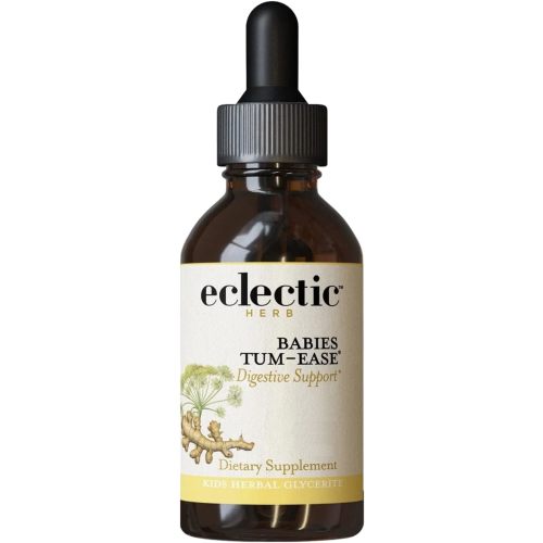 Eclectic Herb Babies Tum-Ease | Wildcrafted, Non-GMO, Kid Friendly | 4 fl oz (120 ml)