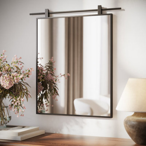 Brenice Rectangular Metal Farmhouse Accent Mirror | Wayfair