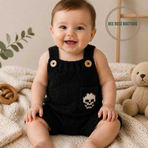 Skull baby clothes, Knit baby Romper, Baby boy coming home outfit, take home outfit, Preemie boy clothes, Knitted baby clothes, photo outfit