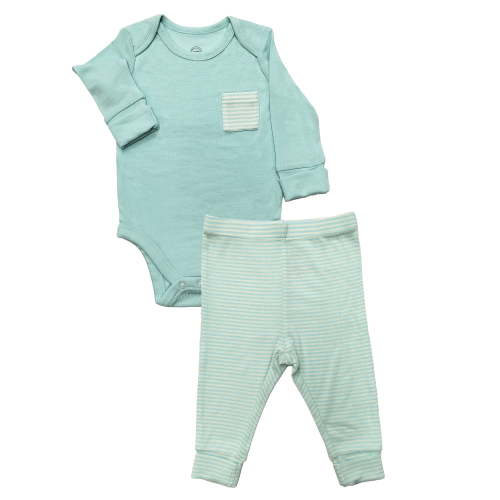 Wonder So Soft Modal by Wonder Nation Baby Boys Bodysuit and Pants Set, 2-Piece, Sizes 0/3M–6/9M