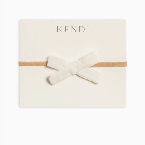 Linen Schoolgirl Bow