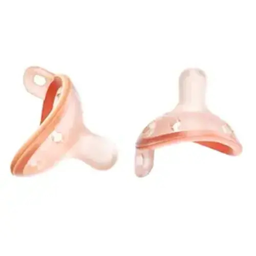 Garkoko Baby Pacifiers 0-6 Months Breast Like Shape Pacifiers BPA-Free One-Piece Silicone Newborn Pacifier for Breastfed Babies, 2pcs for Best Value