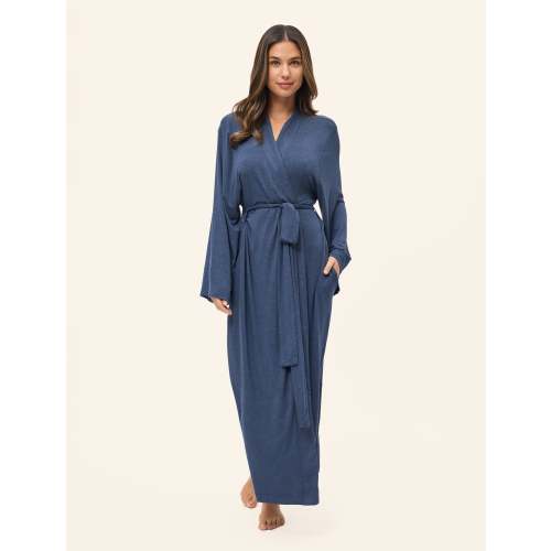 Kate Modal Soft Maxi Robe- Navy