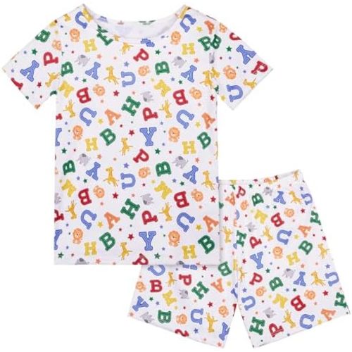 ICOSY Boys Pajamas Set, Soft and Breathable Pjs for Toddler Kids 2-9Y