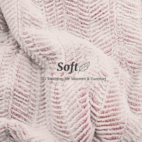 Heated Blanket Electric Blanket 50" x 60" - Cozy Soft Heated Throw with 5 Heating Levels & 3 Hours Auto Off,Machine Washable,ETL & FCC Certification,Over-Heat Protect(Frosty Pink)