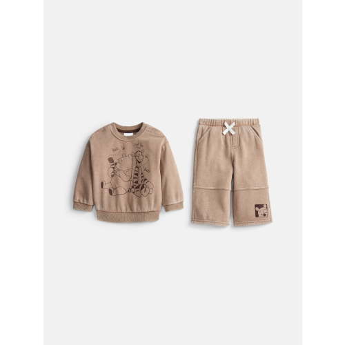 Winnie the Pooh Baby Boys Fleece Crewneck Sweatshirt and Sweatpants Set, Sizes 0/3M-24M