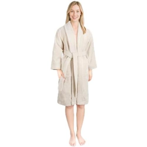 American Soft Linen Women’s 100% Cotton Terry Bathrobe – Soft, Absorbent, Quick Dry Turkish Robes for Women Quality Housecoat