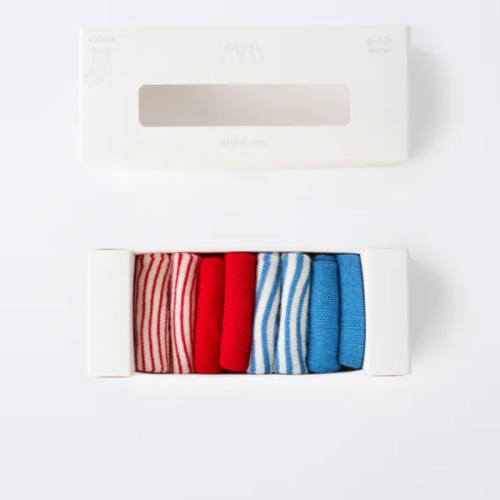 Set of 4 Colorful Socks in Gift Box - Multicolored | ZARA United States