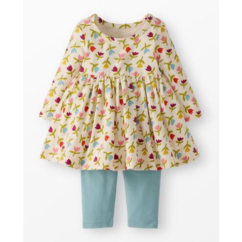 Baby Long Sleeve Skater Dress & Leggings Set