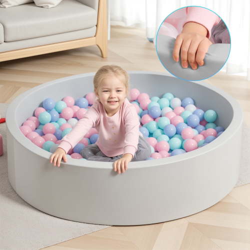 Large Ball Pit for Toddlers,Soft Round Kid Baby Playpen Ball Pool,Ideal Gift for Babies Indoor and Outdoor Game,Balls not Included