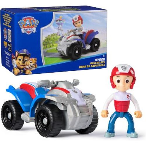 Paw Patrol, Ryder’s ATV Toy Vehicle with Collectible Action Figure, Sustainably Minded Kids Toys for Kids Aged 3 and up