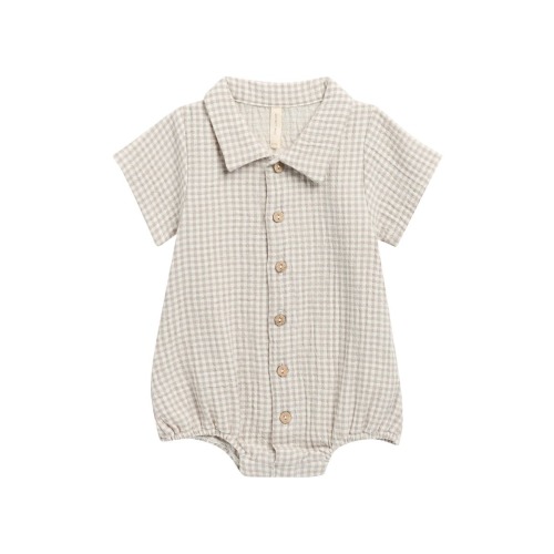 Matteo Gingham Cotton Romper