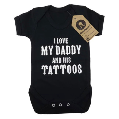 Daddys Tattoos Vest Black – Metallimonsters