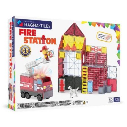 MAGNA-TILES Fire Station Magnetic Building Set