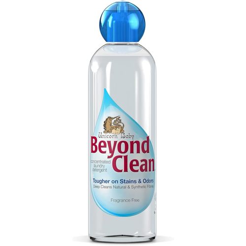 Unicorn Baby BEYOND CLEAN 16OZ. Baby Safe Detergent. Deep Scour Cleaning on Woolies, Cloth Diapers, and any Raw Type of Fiber. Fragrance Free.