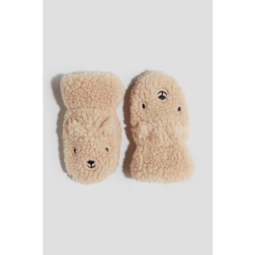TEDDY FLEECE MITTENS