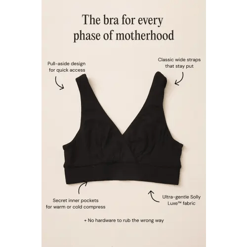 Black Nursing Bralette