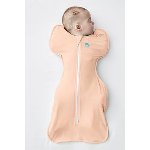 Love to Dream Swaddle UP, Baby Sleep Sack, Self-Soothing Swaddles for Newborns, Get Longer Sleep, Snug Fit Helps Calm Startle Reflex, New Born Essentials for Baby, 1.0 TOG, 5-8.5 lbs, Coral
