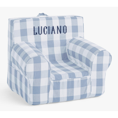 Kids Anywhere Chair®, Chambray Blue Twill with Buffalo Check