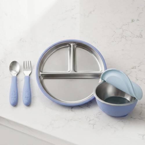 PureBite™ Complete Mealtime Set | Plates + Bowls + Utensils – NonToxicToddler