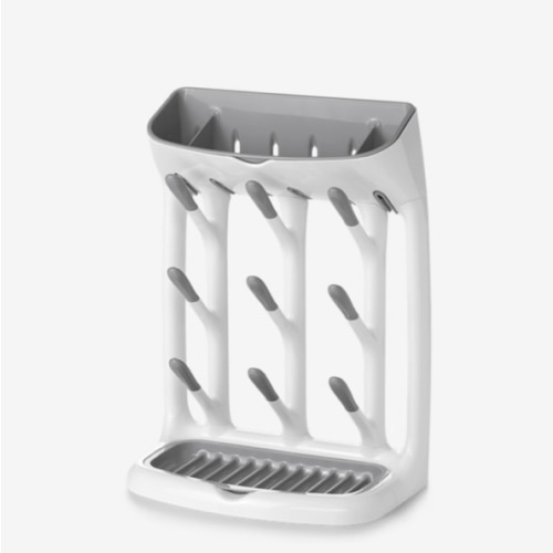 OXO Tot Space-Saving Bottle Drying Rack, Baby Bottle Organizer for Countertop