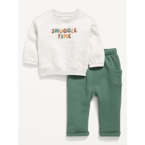 Long-Sleeve Sweatshirt and Sweatpants Set for Baby