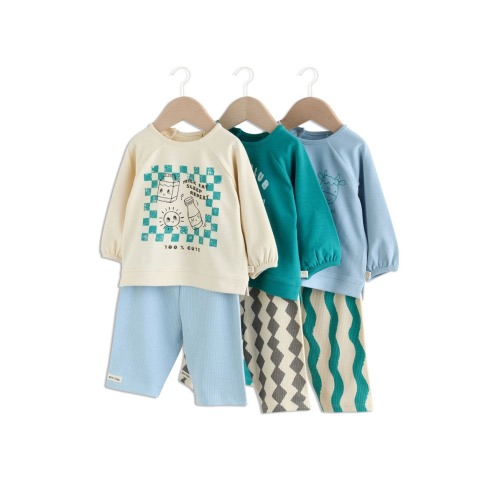 6-Pack Milk Club Assorted Sweatshirts & Leggings Set, 0-3M