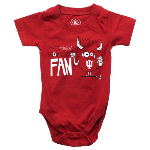 Indiana Hoosiers Infant Monster Fan Onesie