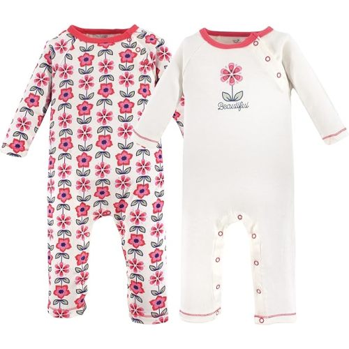 Touched by Nature Baby Girls' Organic Cotton Coveralls