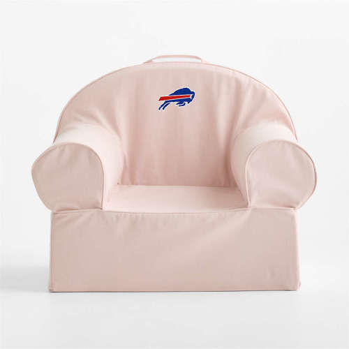 NFL Buffalo Bills Large Soft Pink Organic Cotton Kids Lounge Nod Chair