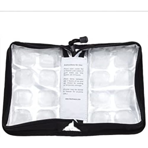 FlexiFreeze Pocketbook Breastmilk Cooler, Black