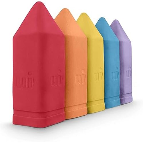 Urban Infant Non-Toxic Sidewalk Chalk for Toddlers and Kids - Washable Outdoor Jumbo Chalk - Rainbow