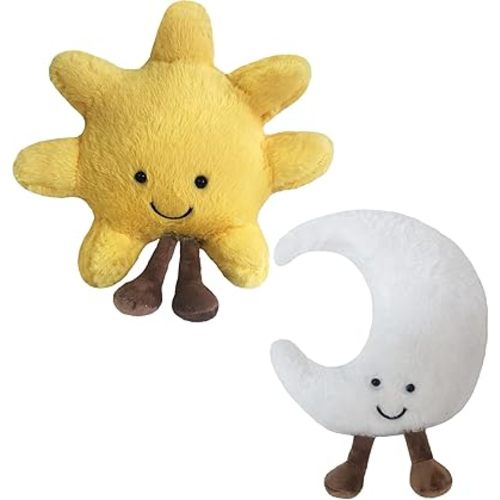 New Moon Sunshine Plush Toy Cute Smile Fun Filled Animal Pillow Soft Plush Toy for Children's Birthday Gift