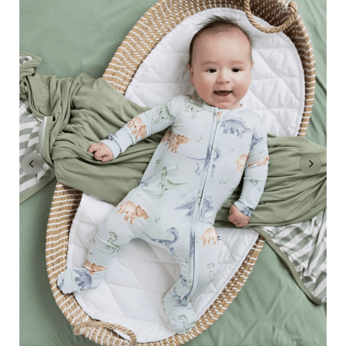 Cuddle-saurus - Natural Bamboo Footie