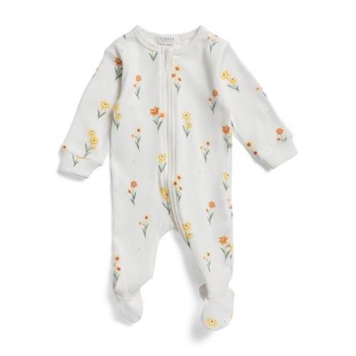 Infant Girls Floral Print Footed Coveralls | Clothing | TJ Maxx