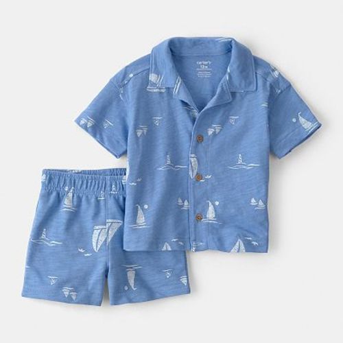 Baby Boy Carter's 2-Piece Sailboat Top & Shorts Set