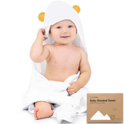 Cuddle Organic Bamboo Baby Hooded Towel Default Title