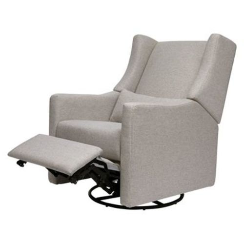 Babyletto Kiwi Electronic Recliner and Swivel Glider with USB port - Performance Grey Eco-Weave