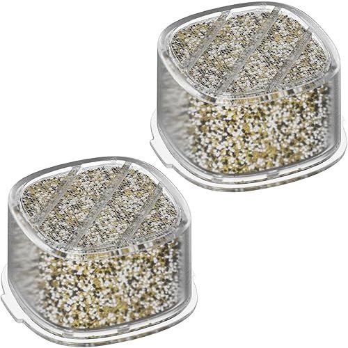 Baby Bath Tub Filter Device Cartridge Compatible with All Canopy Bath Tub Showerheads, Water Softener Filter for Hard Water, Reduce Chlorine and Harmful Substances, 2 Pack