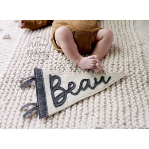 Custom Name Flag, Baby Name announcement, Gender neutral Gift, new baby, gender reveal, shower gift, baby gift, Personalized Pennant