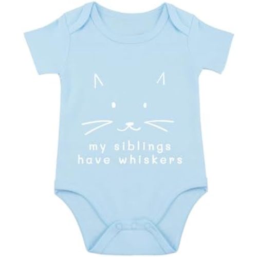 My Siblings Have Paws Bodysuit Baby Paws Romper Cat Whiskers Bodysuit Cute Baby Clothes Newborn Sibling Announcement Bodysuit