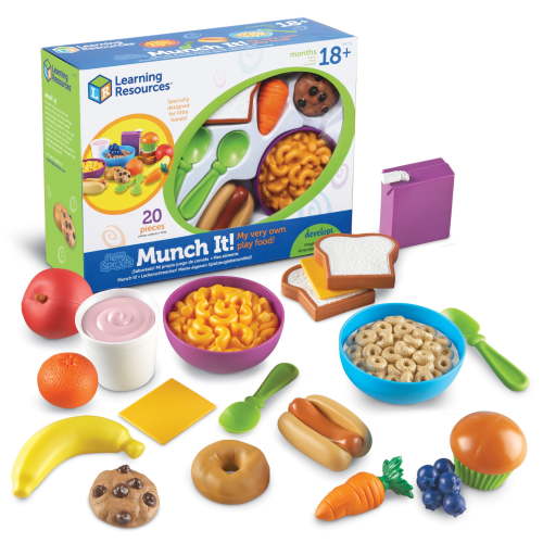 Free Shipping! Learning Resources New Sprouts Munch It Food Set 20 Pieces Pretend Play Toys for Toddlers