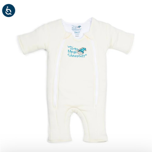 Cream Baby Merlin’s Magic Sleepsuit | Soft 100% Cotton Infant Sleepsuit