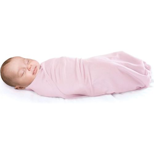 Woolino Baby Swaddle Blanket, 100% Merino Wool Receiving Blanket for Boys & Girls, Swaddles for Newborns 0-3 Months, Pink
