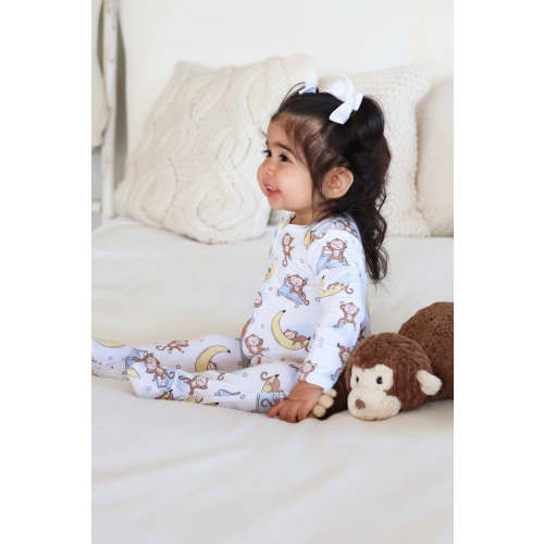 Monkey See, Monkey Snooze Zipper Footie