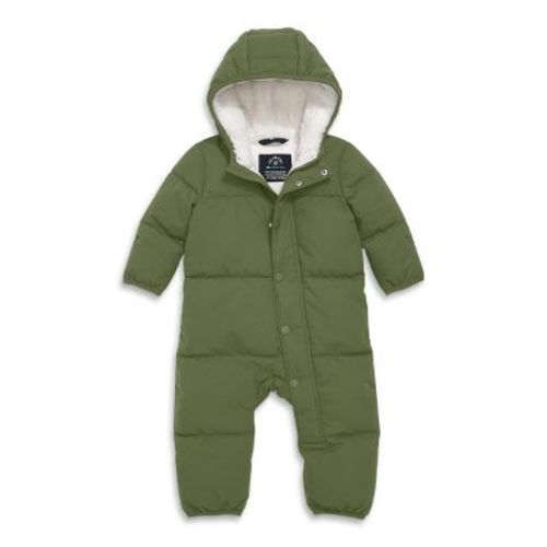 Primary Baby Weatherproof Puffer Suit in Olive Size 18-24 Months