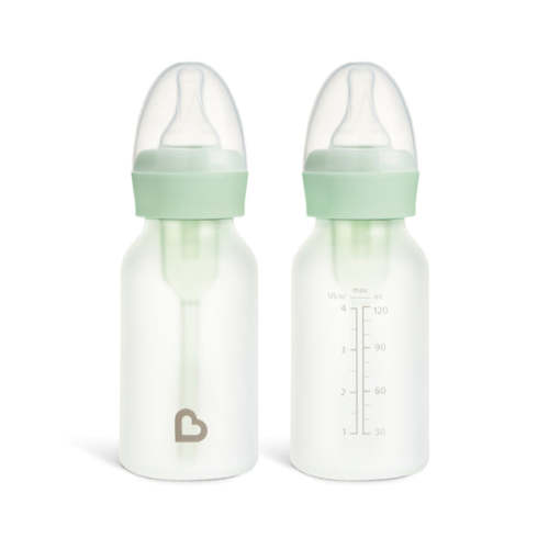 Bond® Silicone Glass Bottle 4oz or 8oz, 2pk | Munchkin