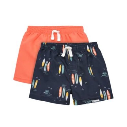 Toddler Boys Swim Trunks - Sailboats - 2-Pack